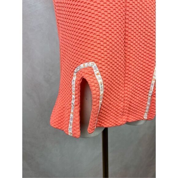 Vintage 1960s 1970s Tunic Top Mod GoGo MCM Pink - Picture 2 of 8